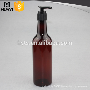 300ml empty plastic pet hand wash liquid amber spray bottle